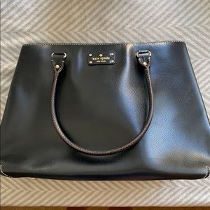 Kate Spade Large Leather Tote Bag - Black